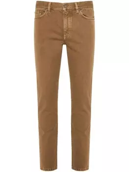 Джинсы скинни Zegna, коричневый