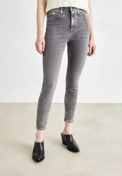 Джинсы Skinny Fit HIGH RISE SUPER ANKLE Calvin Klein Jeans, цвет denim grey