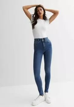 Джинсы Skinny Fit High Waist Yazmin New Look, синий