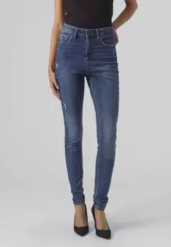 Джинсы Skinny Fit MIT HIGH WAIST Vero Moda, цвет dark blue denim