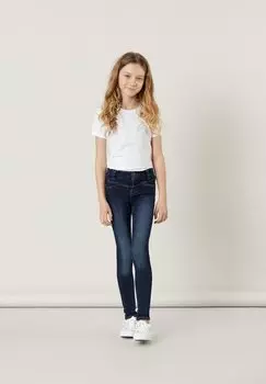 Джинсы Skinny Fit NKFPOLLY DNMBATAY Name it, цвет dark blue denim
