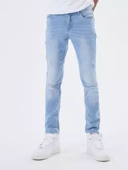 Джинсы Skinny Fit NKMTHEO PANT Name it, цвет light blue denim