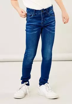 Джинсы Skinny Fit NKMTHEO PANT Name it, цвет dark blue denim