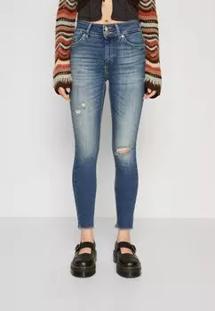 Джинсы Skinny Fit Onlblush Destroy ONLY, цвет medium blue denim