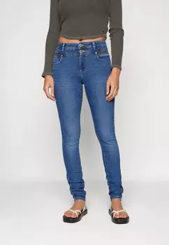 Джинсы Skinny Fit Onldaisy Yoke Zip ONLY, цвет dark blue denim