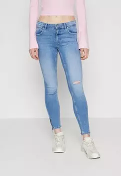 Джинсы Skinny Fit ONLKENDELL ZIP ONLY, цвет light medium blue denim
