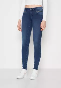 Джинсы Skinny Fit Onlroyal Zip ONLY, цвет dark blue denim