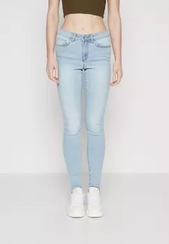 Джинсы Skinny Fit ONLWAUW MID ONLY, цвет light blue denim