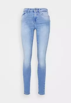 Джинсы Skinny Fit ONLY Onlpower Life Mid Push Up, особый ярко-синий деним