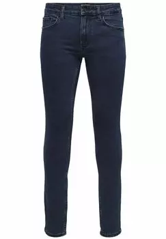 Джинсы Skinny Fit ONSWARP Only & Sons, сине-черный деним
