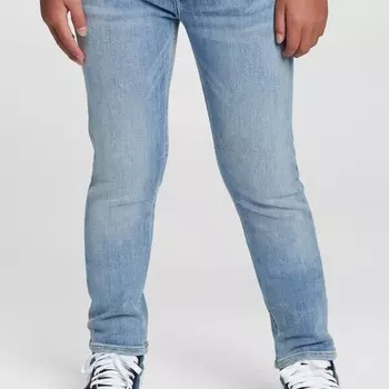 Джинсы skinny-fit с потертостями Gap, синий