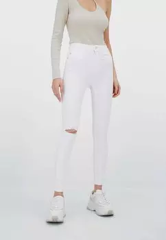 Джинсы Skinny Fit Stradivarius, белый