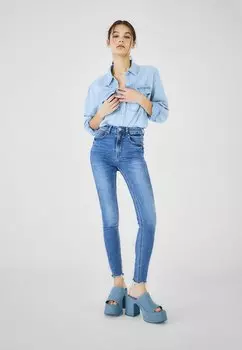 Джинсы Skinny Fit Stradivarius, синий