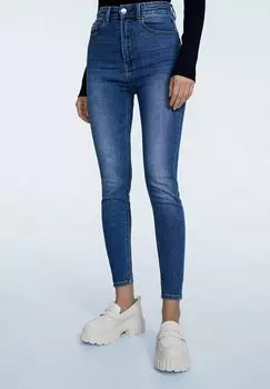 Джинсы Skinny Fit Stradivarius, синий