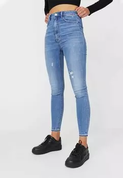 Джинсы Skinny Fit Stradivarius, синий