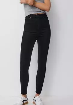 Джинсы Skinny Fit SUPER HIGH WAISTED PULL&BEAR, цвет mottled black