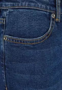 Джинсы Skinny Fit Urban Classics, темно-синие, стираные