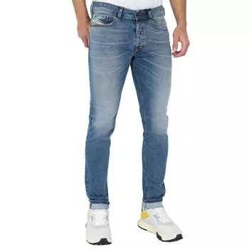 Джинсы sleenker x из денима среднего размера скинни Diesel, синий