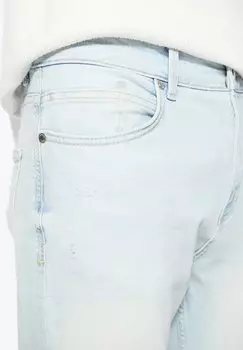 Джинсы слим Carrot Fit PULL&BEAR, светло-голубой деним