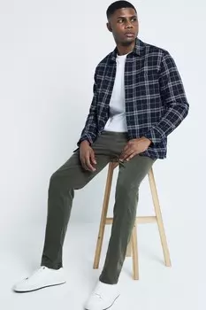 Джинсы Slim fit из 100% хлопка River Island, зеленый