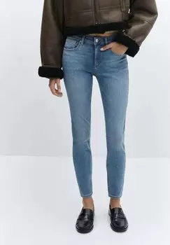 Джинсы Slim Fit Mango, цвет stedn modr