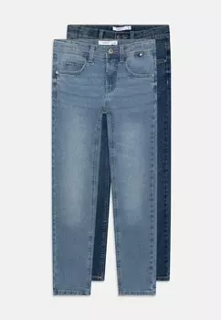 Джинсы Slim Fit NKMSILAS XSLIM 2 PACK Name it, цвет light blue denim/dark blue denim