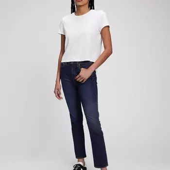 Джинсы slim-fit по щиколотку Gap, синий