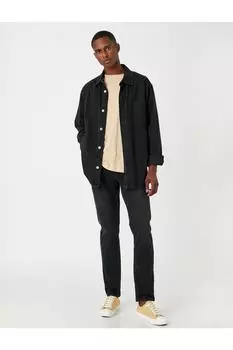 Джинсы Slim Fit премиум-класса - Brad Jean Koton, черный