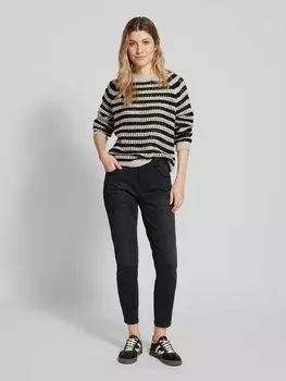 Джинсы Slim fit с 5 карманами, модель «Эвита» OPUS, черный