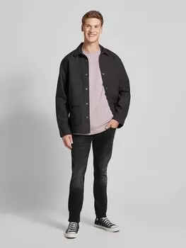 Джинсы Slim fit с эффектом поношенности, модель 'ANBASS' Replay, черный