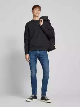 Джинсы Slim fit с нашивкой-лейблом, модель «GLENN» Jack & Jones, темно-синий