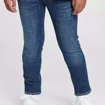 Джинсы slim-fit с пятью карманами Gap, синий