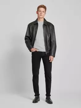 Джинсы Slim fit с пятью карманами Emporio Armani, антрацит