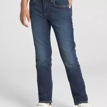 Джинсы slim-fit с выцветанием Gap, синий