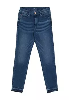 Джинсы Slim Fit SURI MIT OFFENEM SAUM s.Oliver, цвет blau