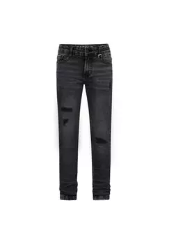 Джинсы Slim Fit TOBIAS DISTRESSED Retour Jeans, цвет dark grey denim