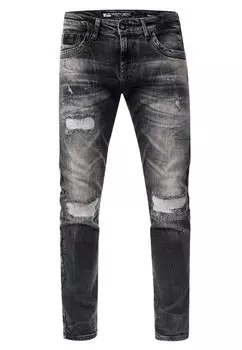 Джинсы Slim Fit YAMATO Rusty Neal, цвет dark grey used