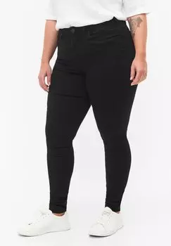 Джинсы Slim fit Zizzi SUPER AMY WITH HIGH WAIST, цвет Black