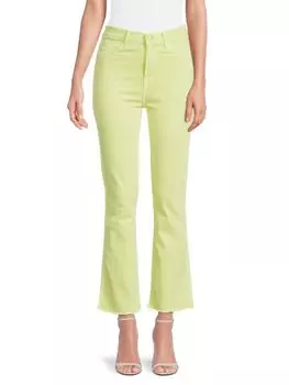 Джинсы Slim Kick с высокой посадкой 7 For All Mankind, цвет Sunny Lime