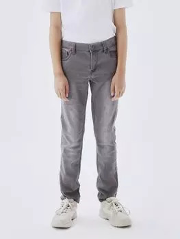 Джинсы слим Nkmtheo Xslim Name it, средне-серый деним