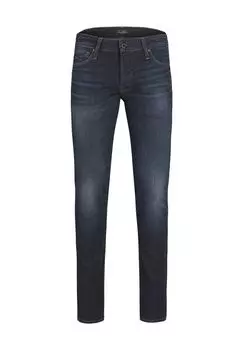 Джинсы со шлевками для ремня, облегающие, мужские Jack & Jones, цвет Blue Denim