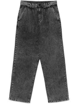 Джинсы со складками Emporio Armani, черный
