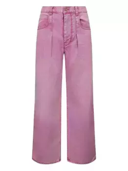 Джинсы со складками спереди ISABEL MARANT, розовый
