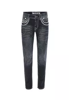 Джинсы со специальными декоративными швами CIPO & BAXX, цвет Darkblue