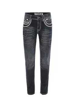 Джинсы со специальными декоративными швами CIPO & BAXX, цвет Darkblue