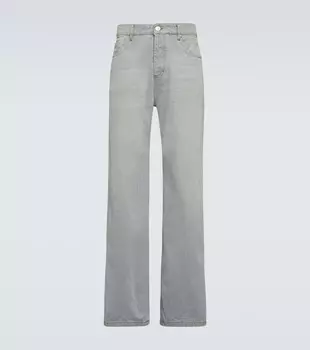 Джинсы со средней посадкой Ami Paris, серый