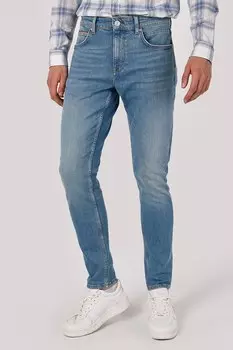 Джинсы со средней посадкой и эффектом потертости Colin'S, синий