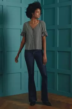 Джинсы со средней посадкой и расклешенными штанинами Superdry, синий