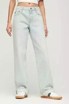 Джинсы со средней посадкой и широкими штанинами Superdry, синий