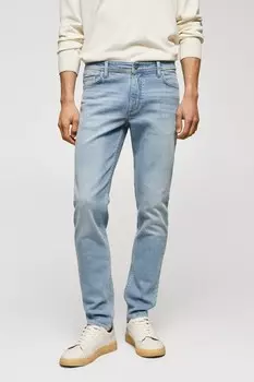 Джинсы со средней посадкой Mango, синий